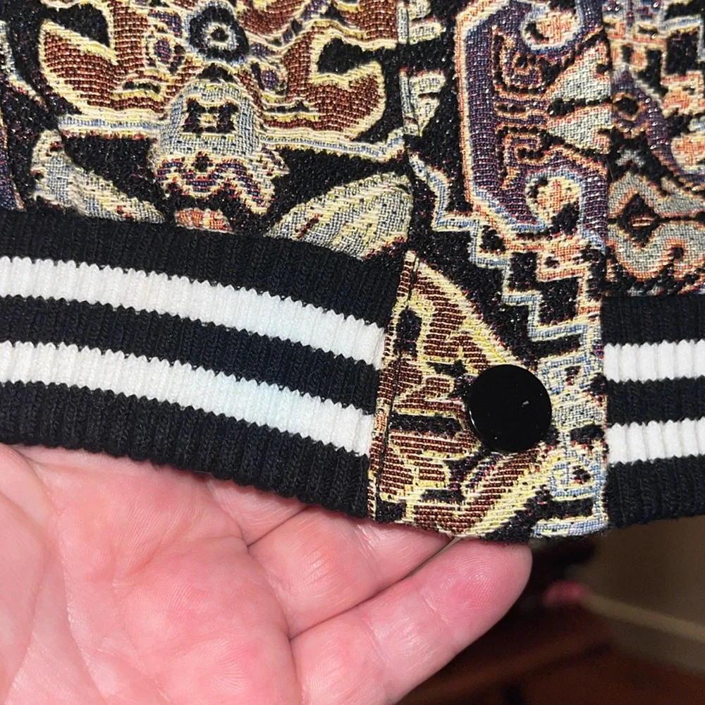 Maje - BASLIRA TAPESTRY-INSPIRED JACQUARD BOMBER JACKET - Picture 11 of 14